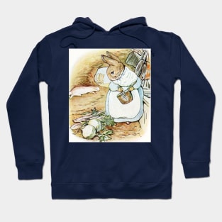 Mrs. Rabbit Prepares Dinner While Peter Recovers - Beatrix Potter Hoodie